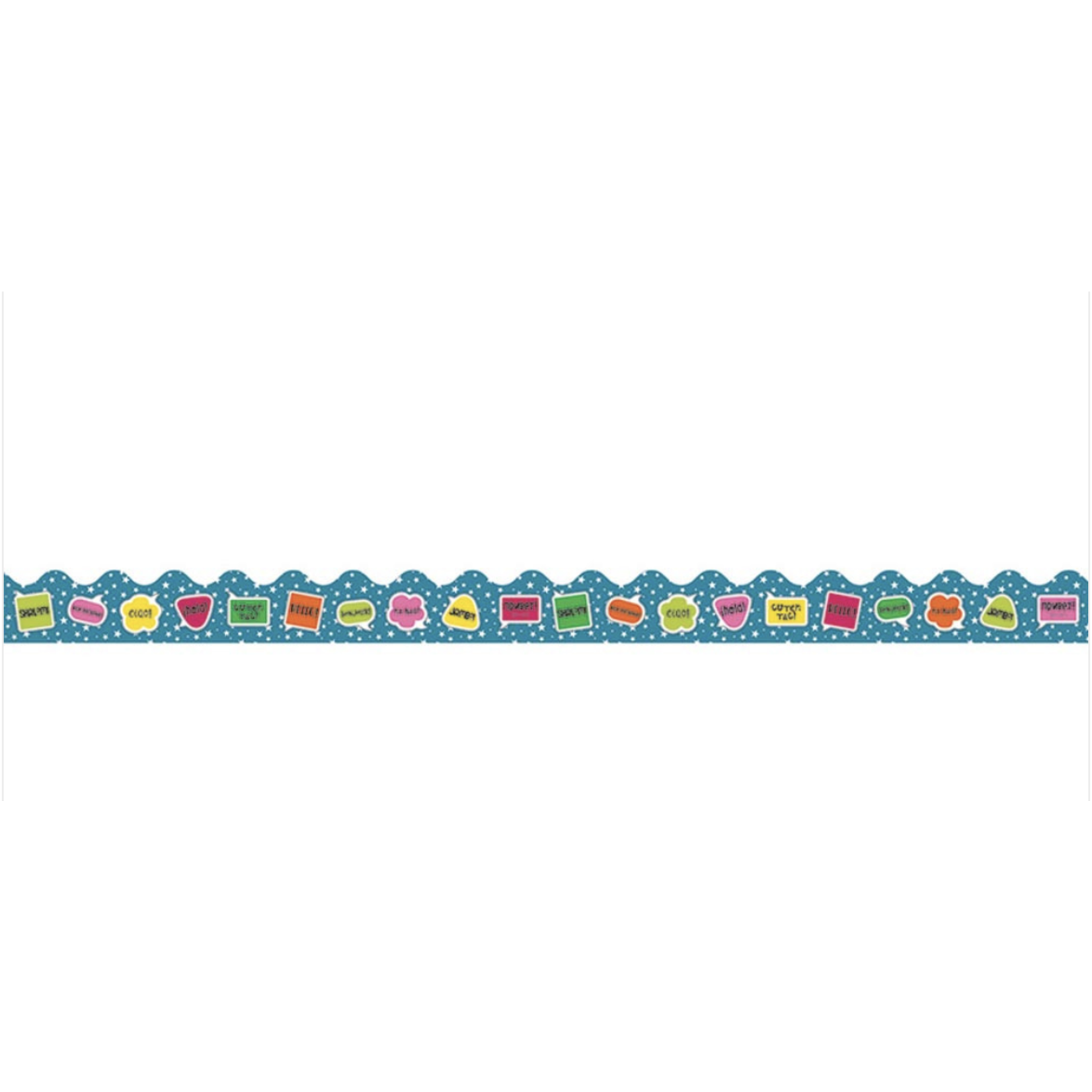 CARSON DELLOSA PUBLISHING CO School Pop Hello Scalloped Borders