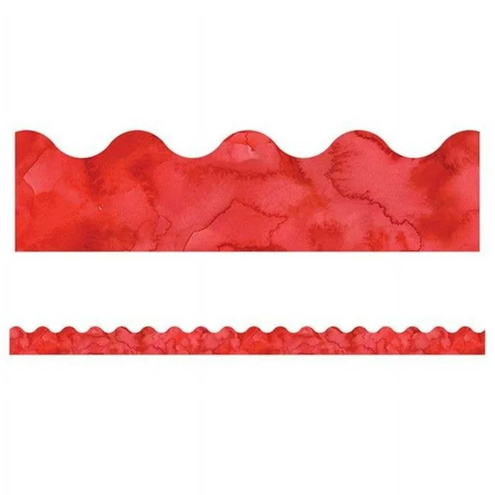 CARSON DELLOSA PUBLISHING CO Watercolor Red Scalloped Borders