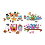 CARSON DELLOSA PUBLISHING CO Celebrate With Colorful Owls Bulletin Board Set