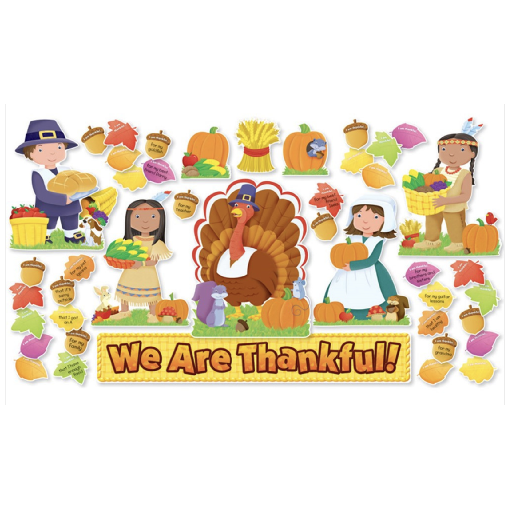 SCHOLASTIC TEACHING RESOURCES We Are Thankful! Bulletin Board Set