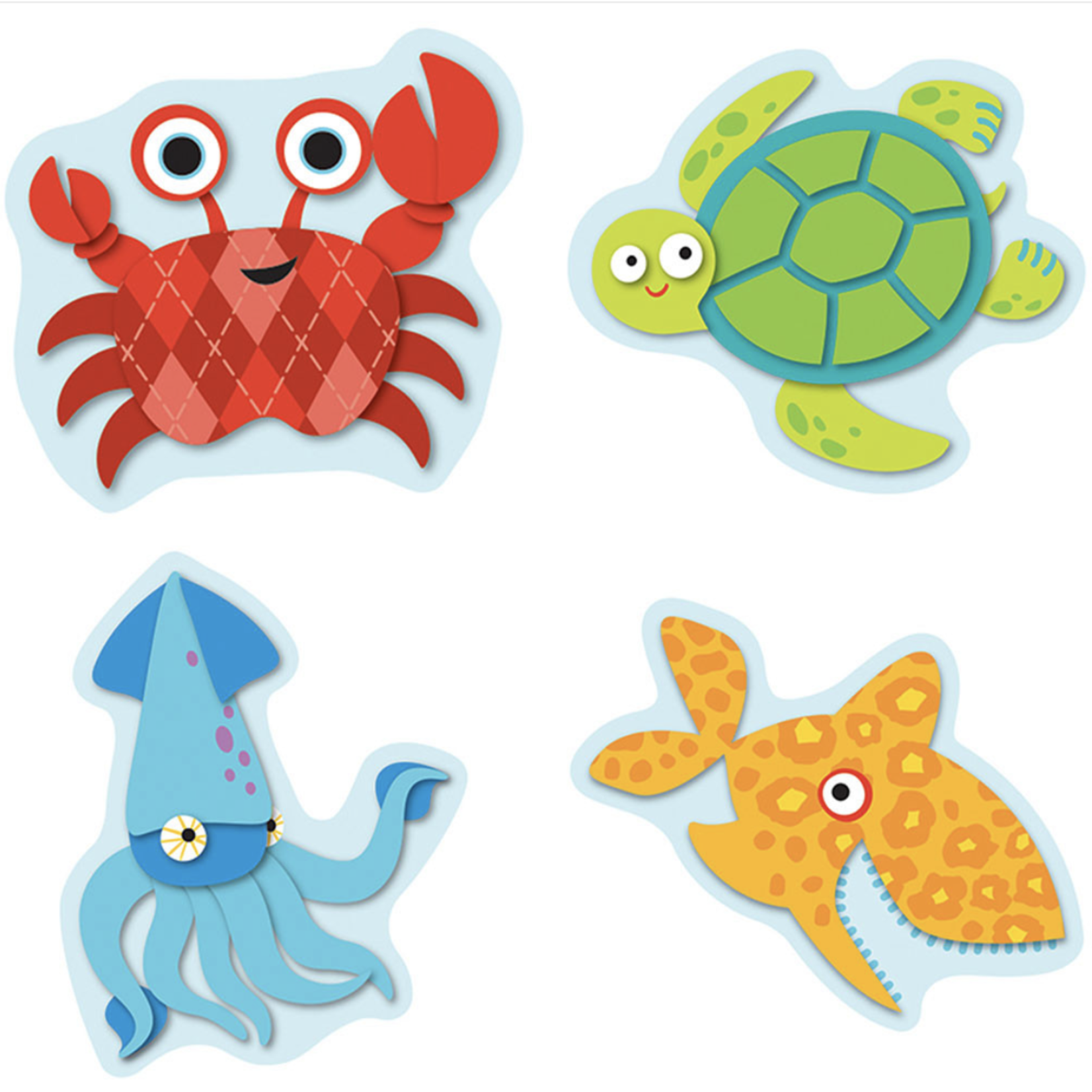 CARSON DELLOSA PUBLISHING CO Seaside Splash Shape Stickers