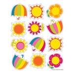 CARSON DELLOSA PUBLISHING CO Spring Showers & Sun Shape Stickers