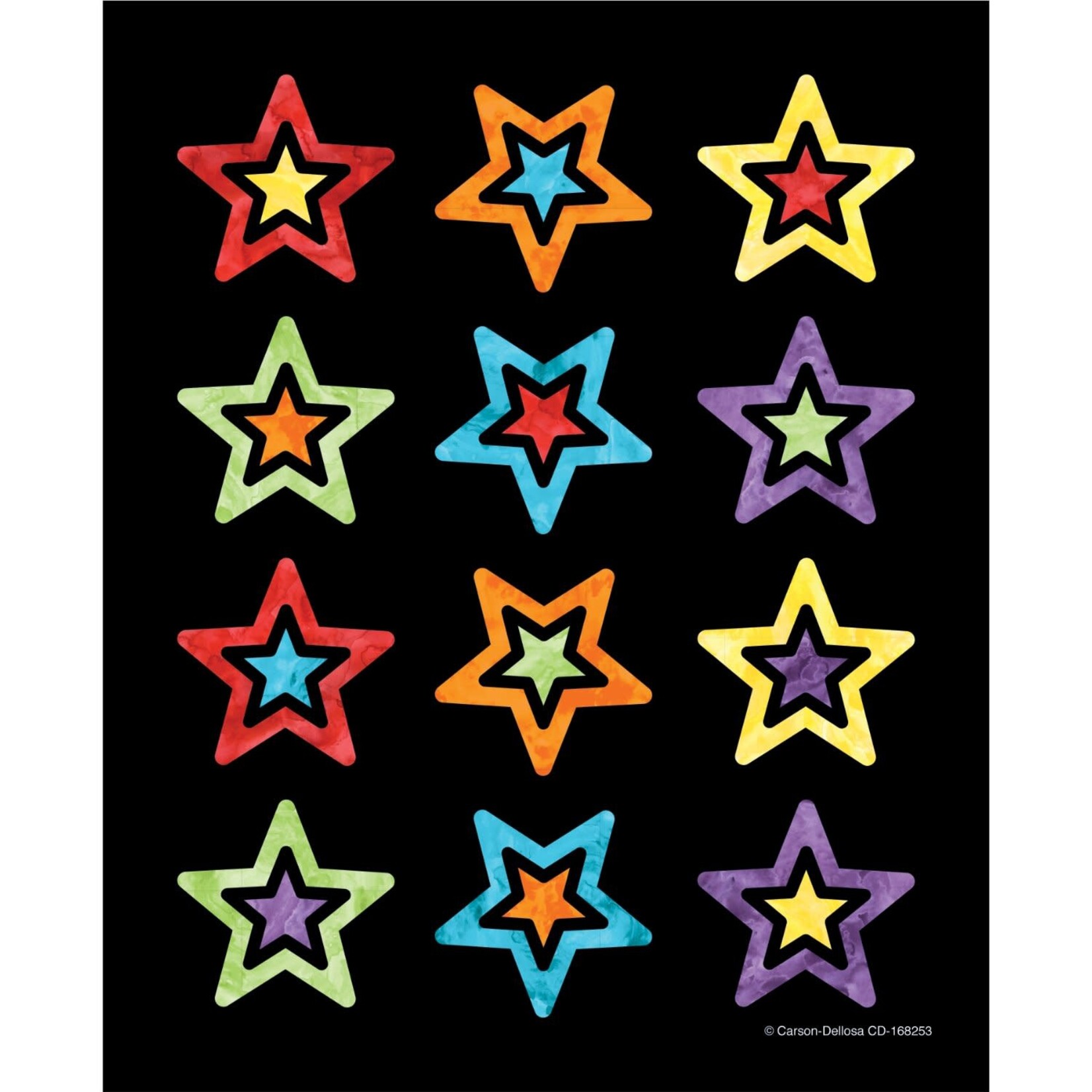 CARSON DELLOSA PUBLISHING CO Celebrate Learning Shape Stickers