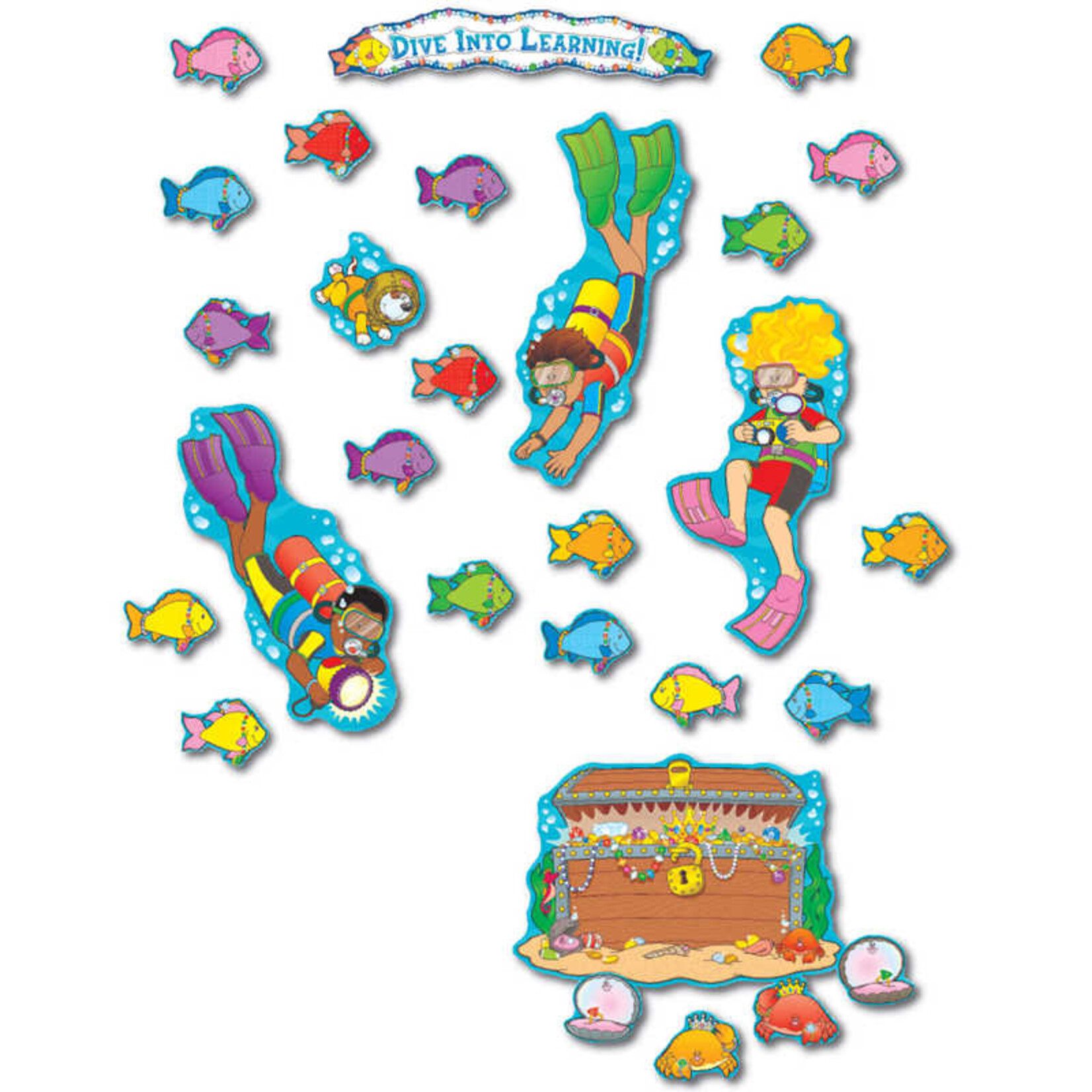 CARSON DELLOSA PUBLISHING CO Dive Into Learning Bulletin Board Set