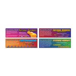CARSON DELLOSA PUBLISHING CO Pre-Algebra: Basic Concepts of Numbers Mini Bulletin Board Set Grade 4-8