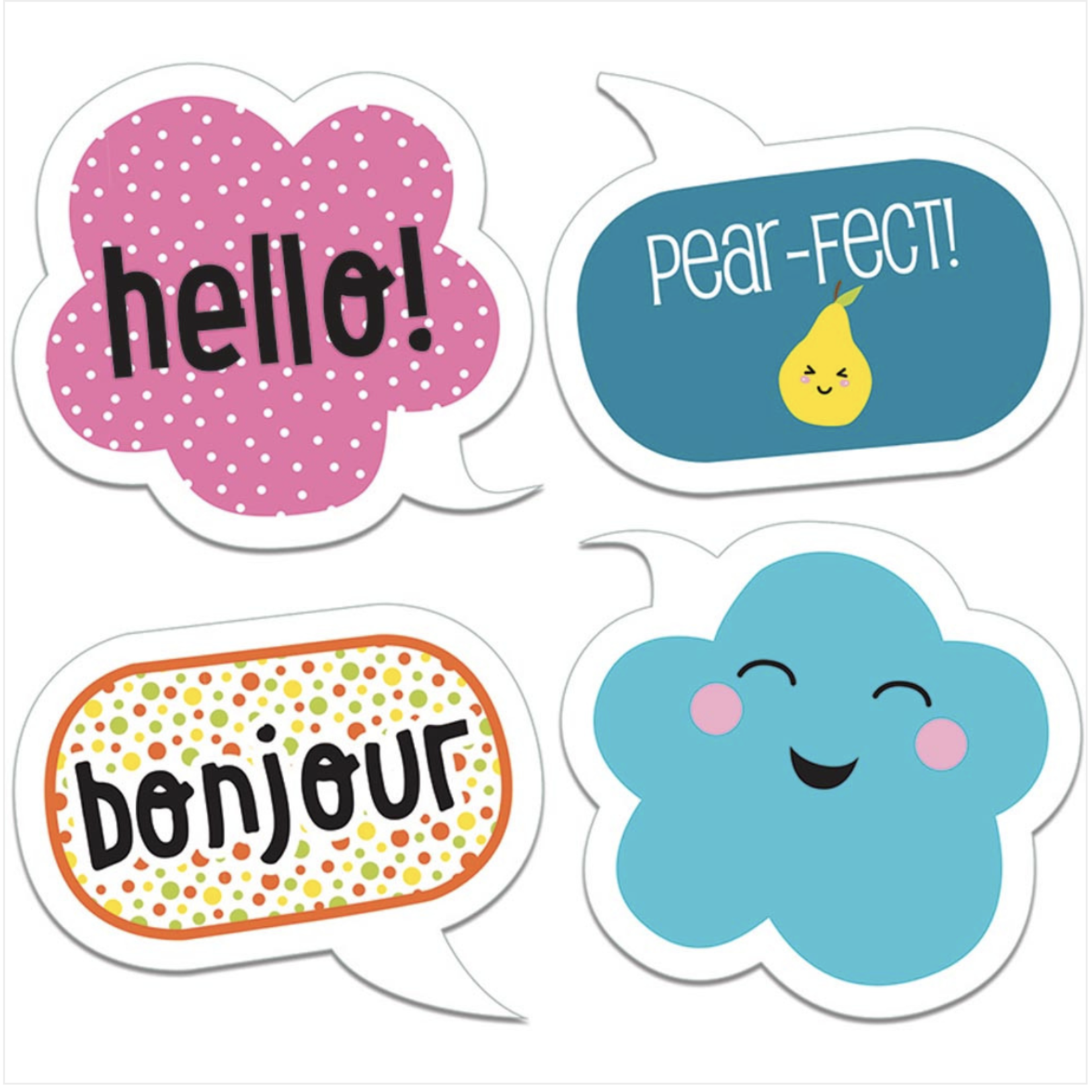 CARSON DELLOSA PUBLISHING CO School Pop Happy Talk Cut-Outs