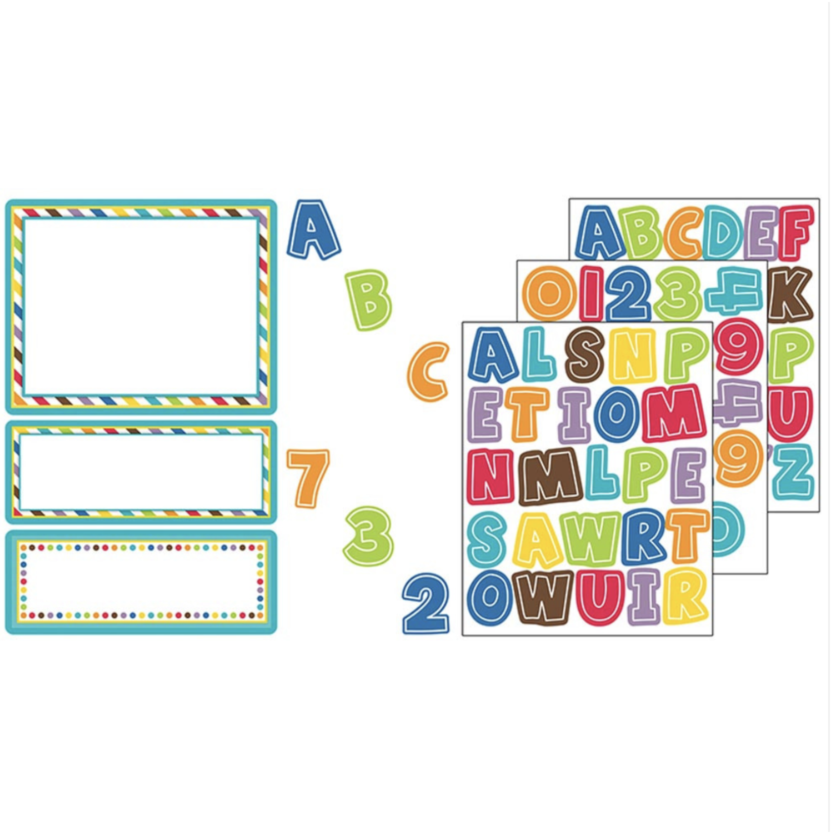 CARSON DELLOSA PUBLISHING CO Color Me Bright Stickers - Letters and Labels
