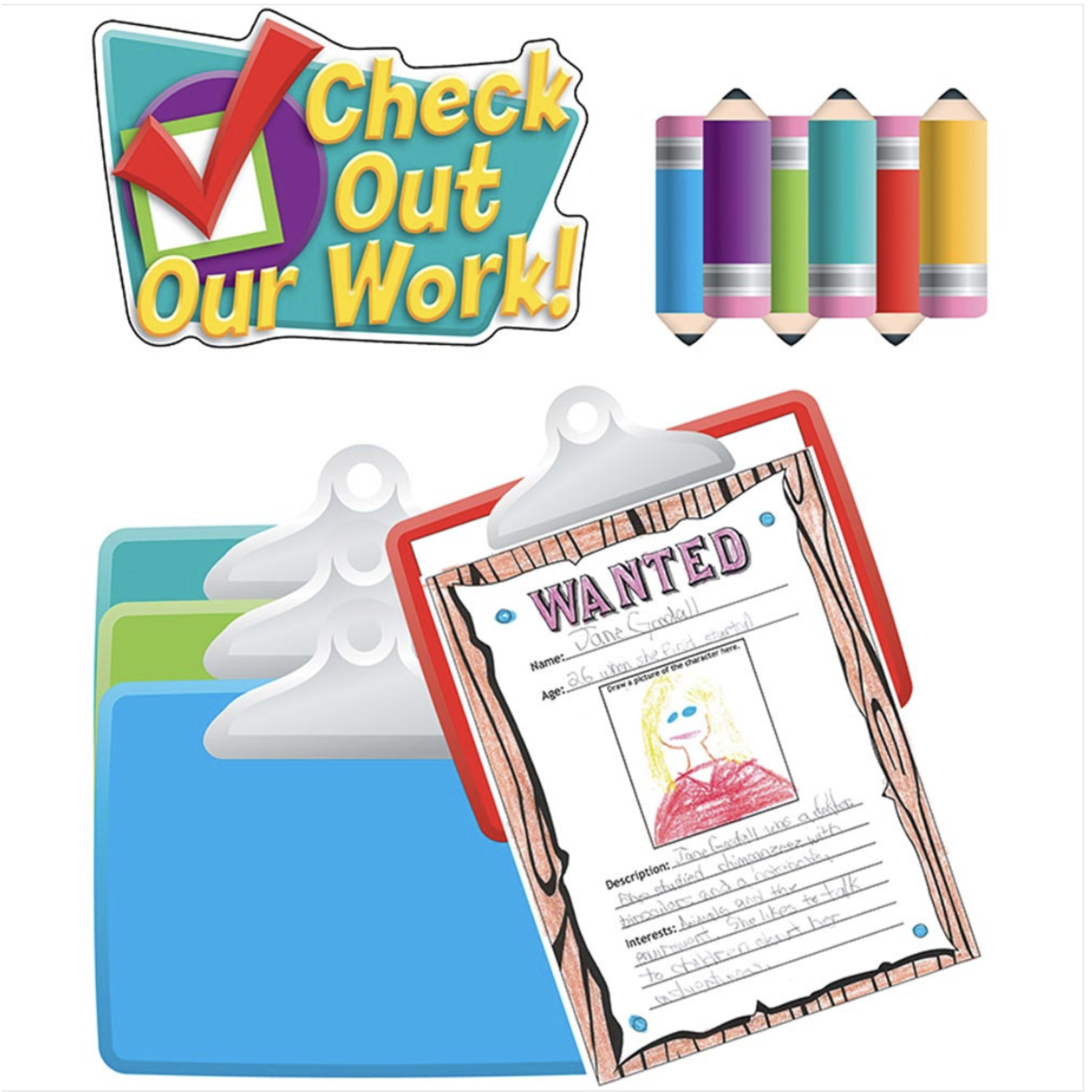 CARSON DELLOSA PUBLISHING CO Check Out Our Work Bulletin Board Set