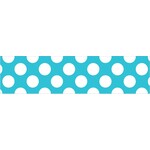 CARSON DELLOSA PUBLISHING CO School Girl: Teal W Polka Dots Straight Borders