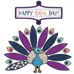CARSON DELLOSA PUBLISHING CO You-Nique Happy 100th Day! Bulletin Board Set