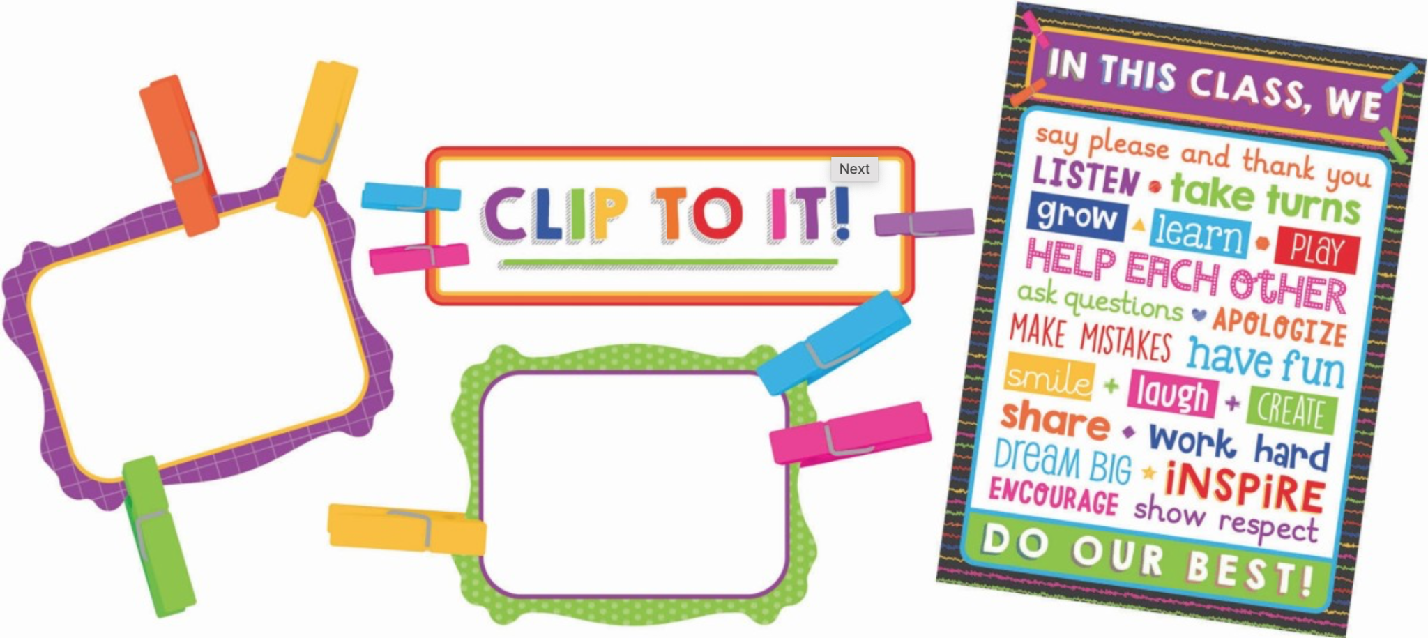 CLM BBS CLASSROOM MANAGEMENT CLIP CHART Educational Outfitters