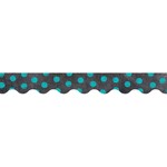 CREATIVE TEACHING PRESS CLM Dots On Chalkboard Turquoise Borders