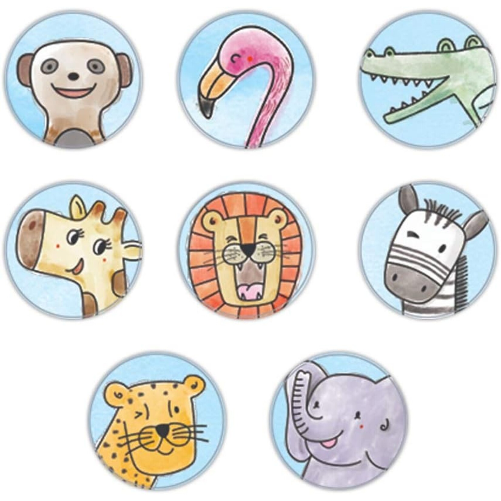CREATIVE TEACHING PRESS Safari Friends Hot Spots Stickers