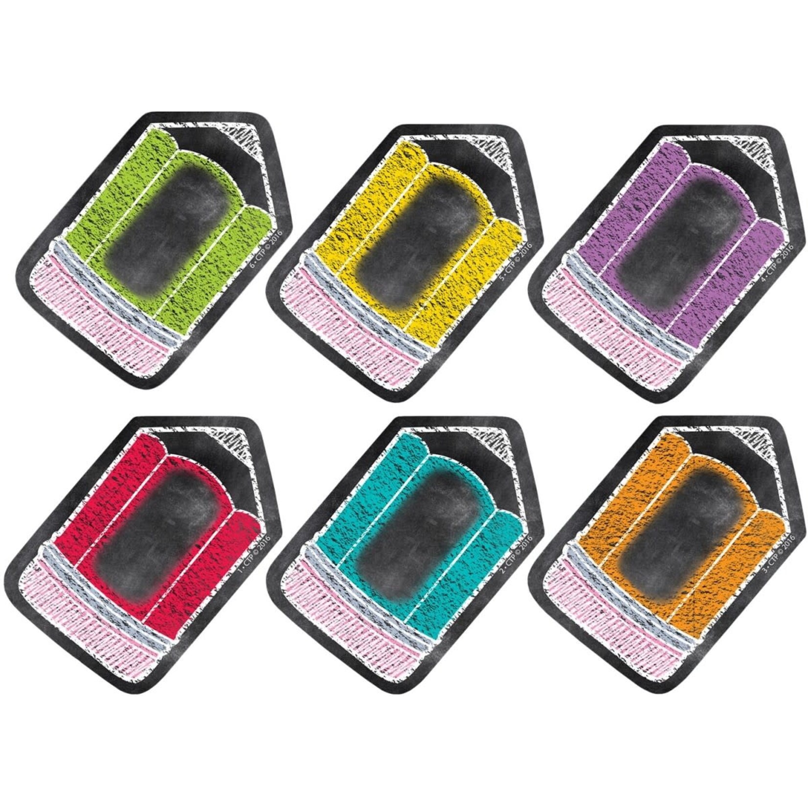 CREATIVE TEACHING PRESS Pencils 3 In Cut Outs Chalk It Up