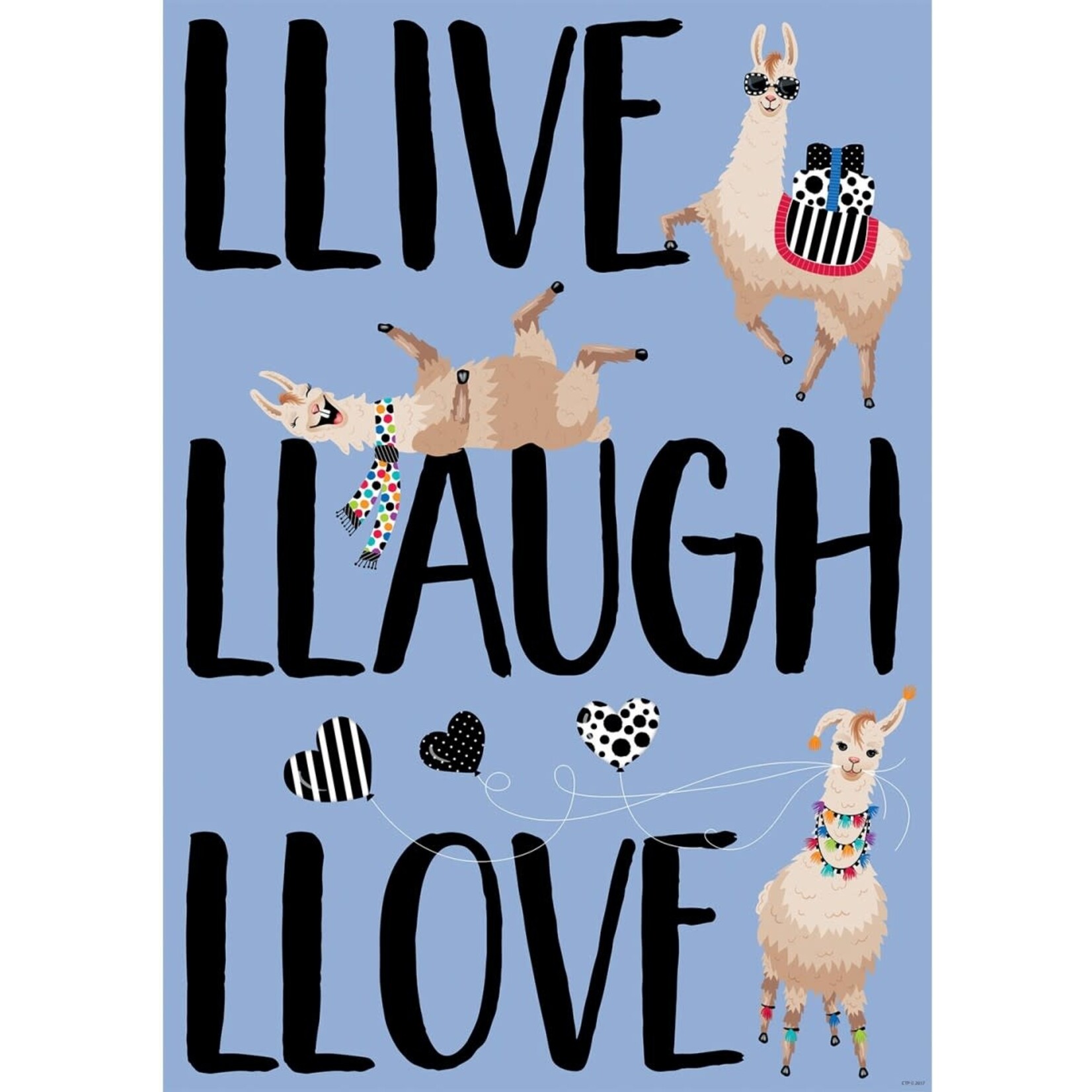 CREATIVE TEACHING PRESS CLM Llive Llaugh Llove Inspire U Poster