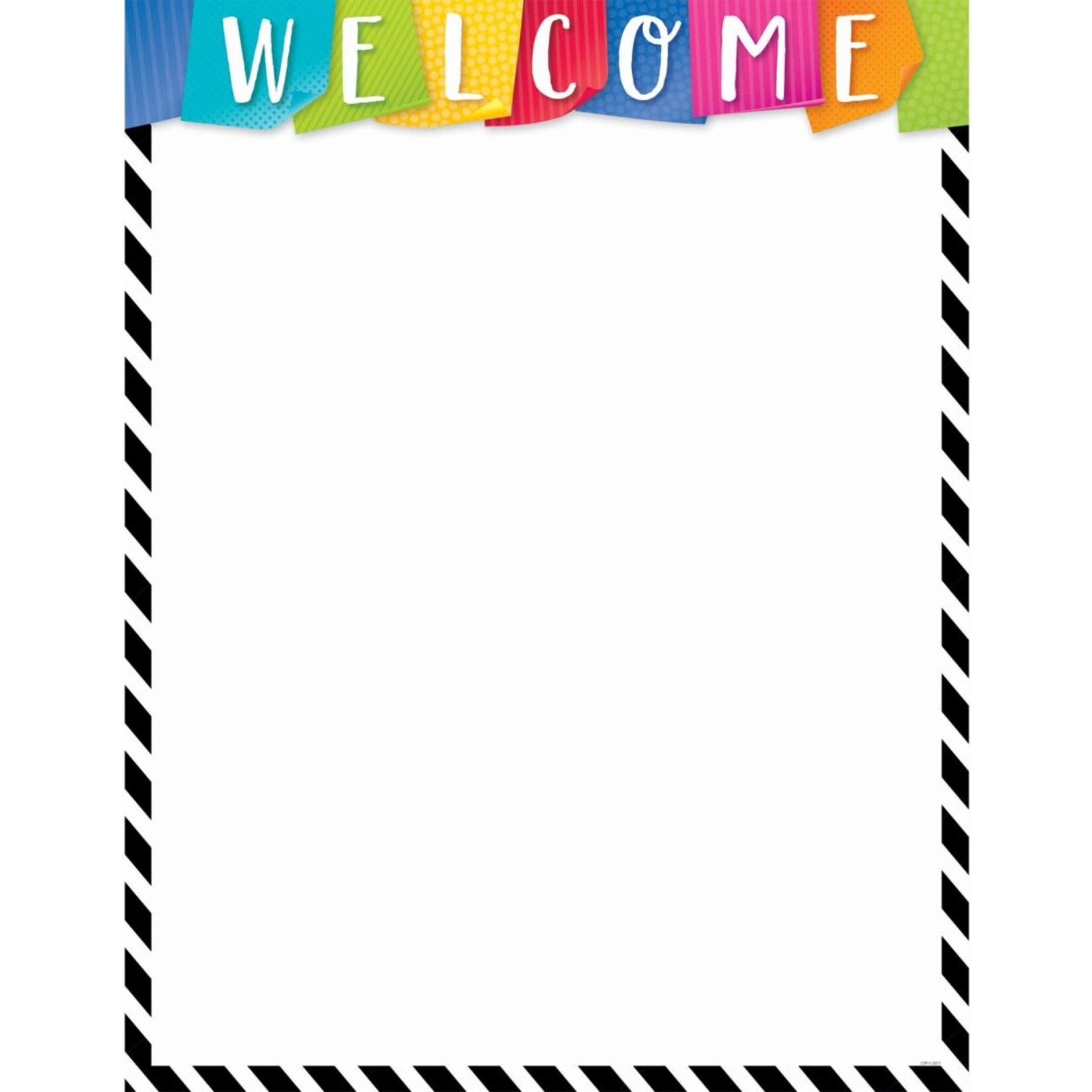 CREATIVE TEACHING PRESS Bold Bright Welcome Chart
