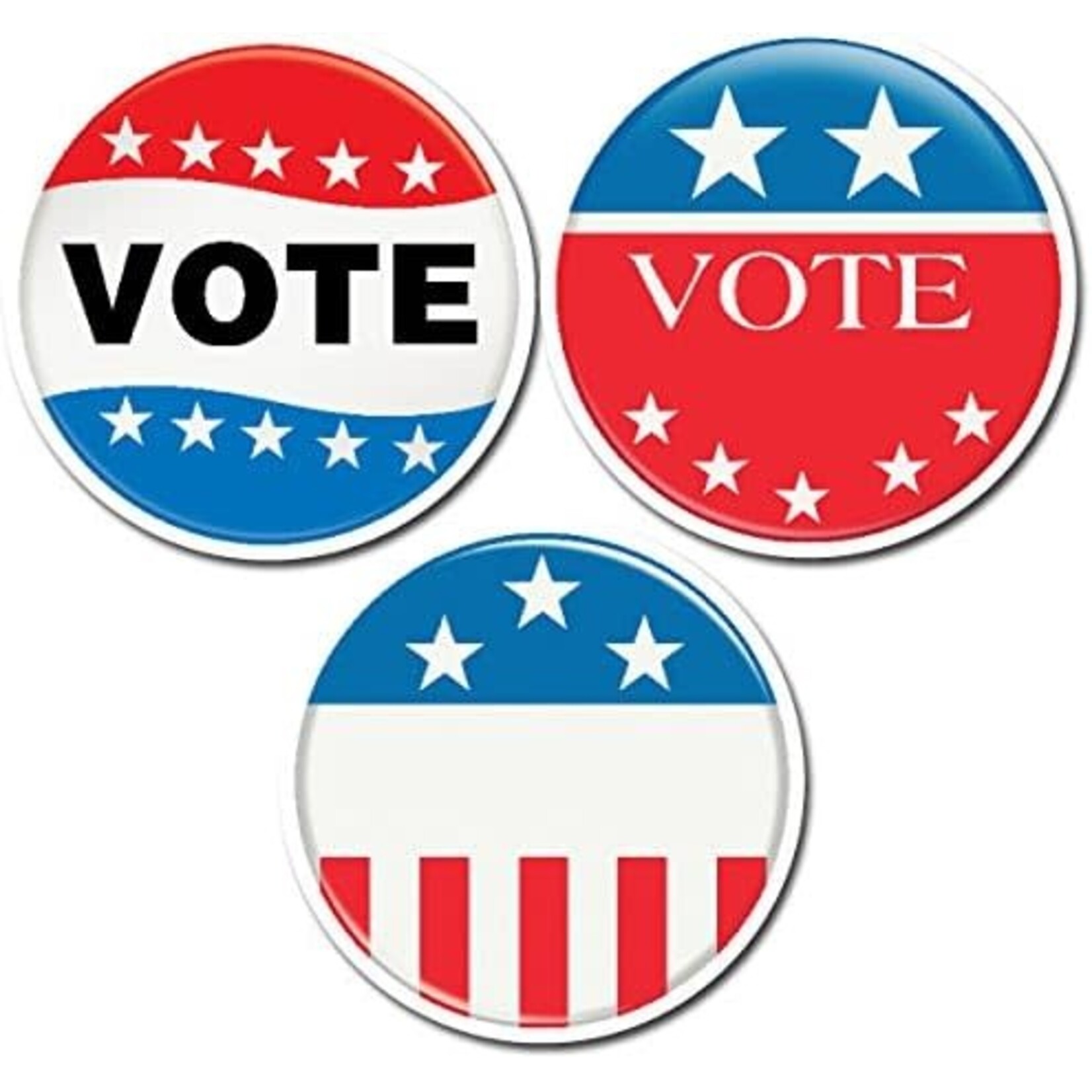CREATIVE TEACHING PRESS 6-Inch Designer Cut-Outs, Vote Buttons