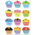 CREATIVE TEACHING PRESS Poppin' Patterns  Birthday Cupcakes Stickers