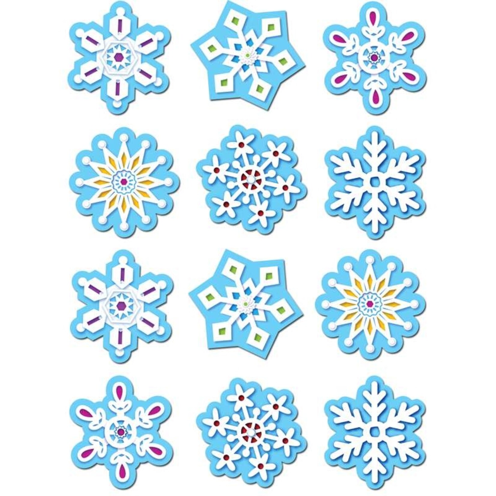 CREATIVE TEACHING PRESS Snowflakes Stickers