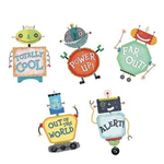 CREATIVE TEACHING PRESS Riveting Robots Stickers