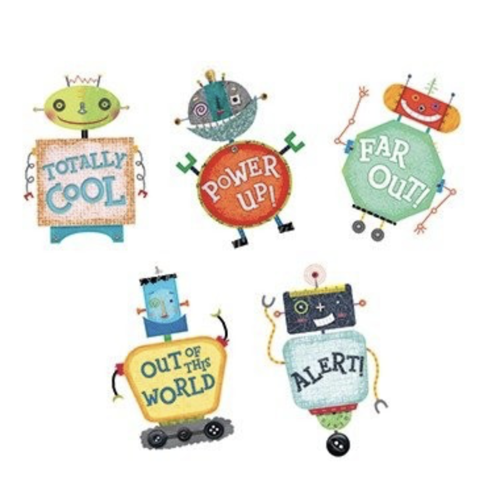 CREATIVE TEACHING PRESS Riveting Robots Stickers