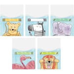 CREATIVE TEACHING PRESS Library Pockets, Extra Large Safari Friends