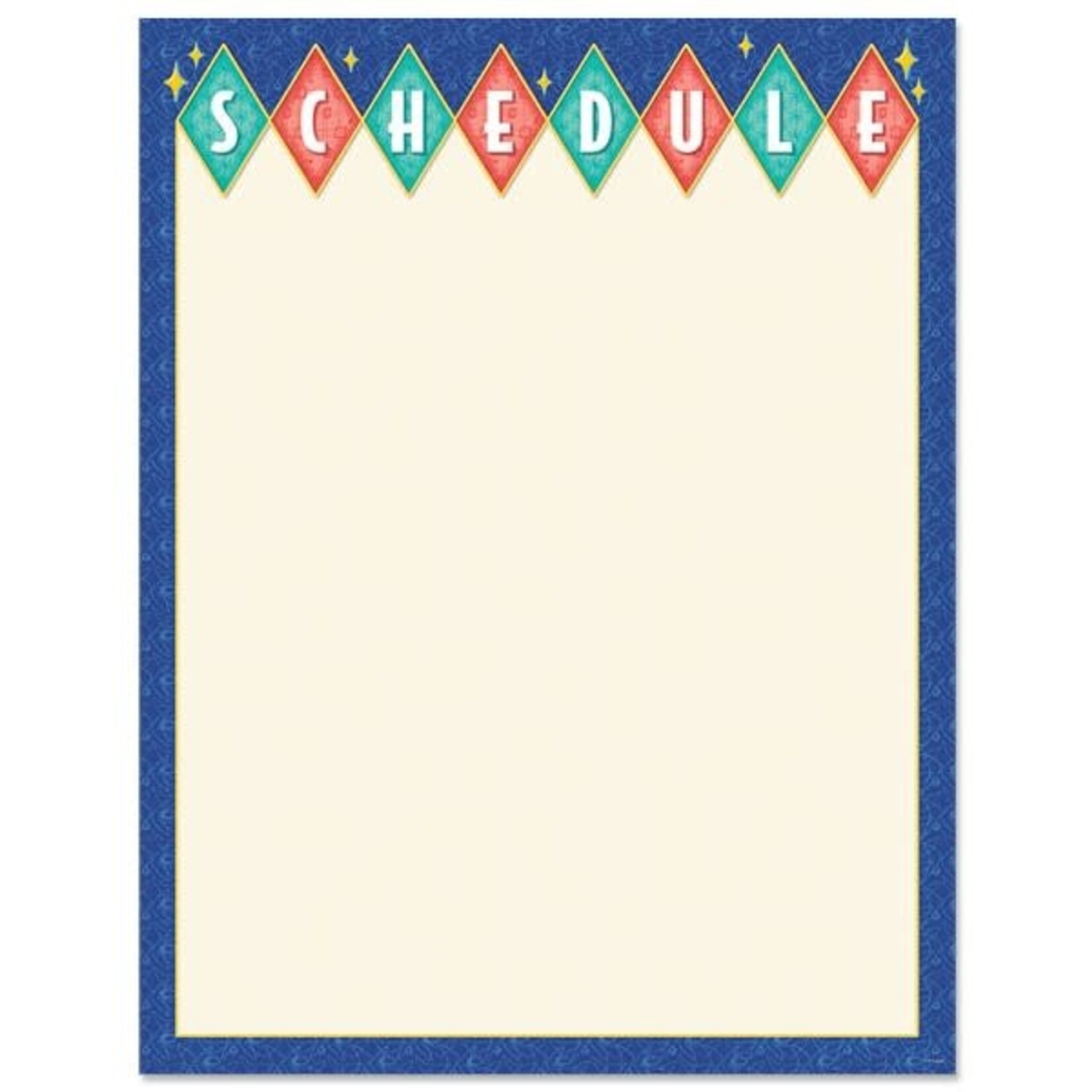 CREATIVE TEACHING PRESS Mid-Century Mod Schedule Chart