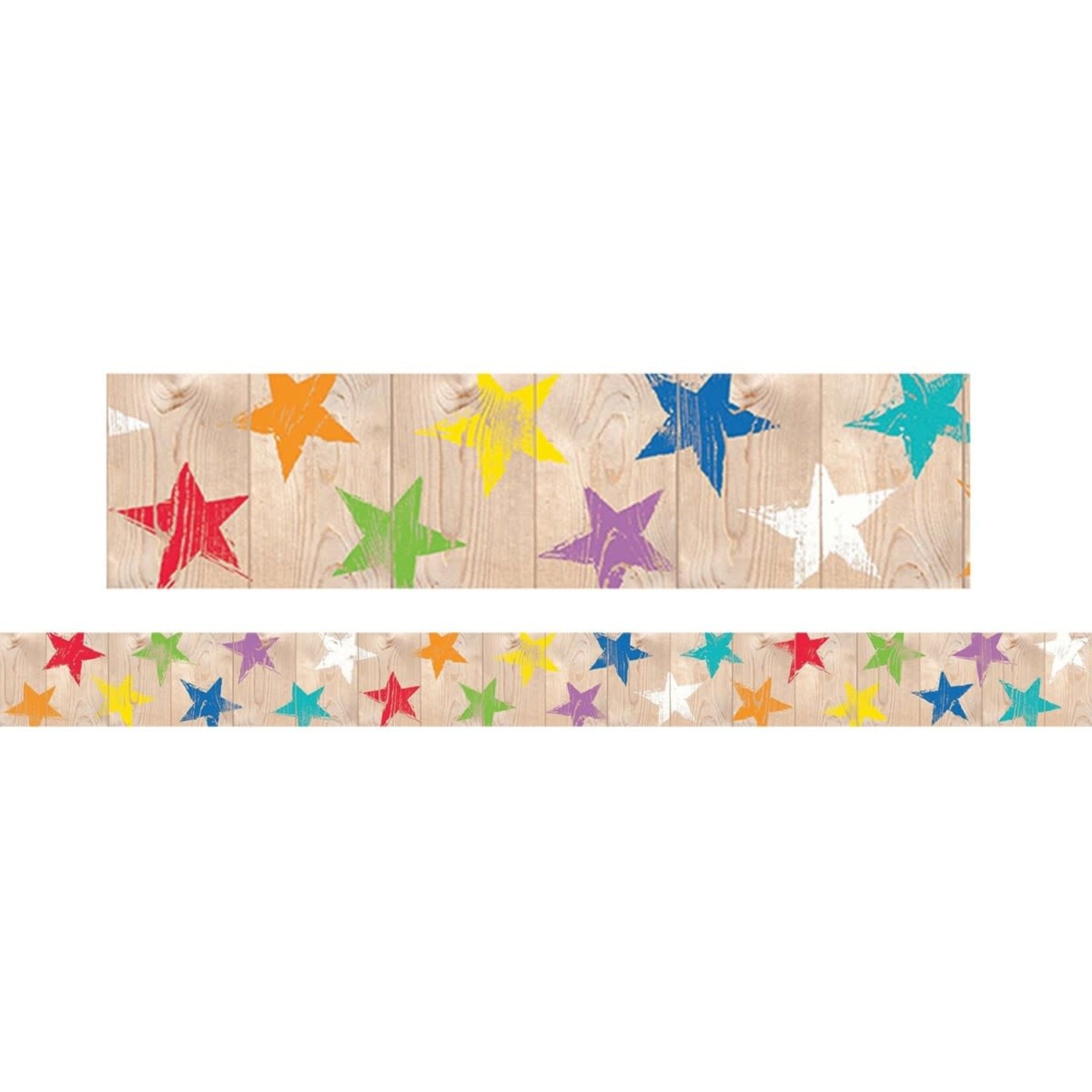 CREATIVE TEACHING PRESS Rustic Stars Border Upcycle Style