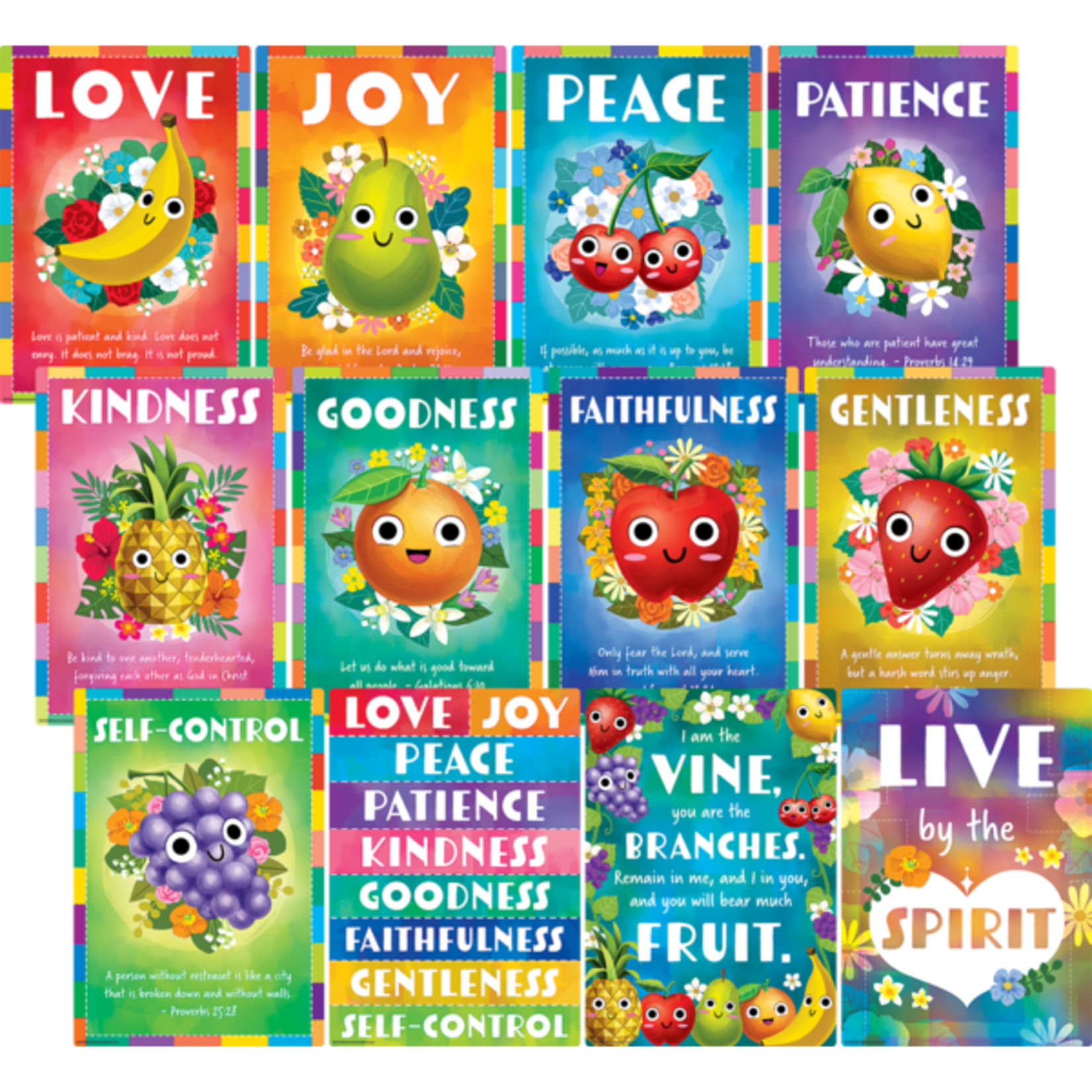 TEACHER CREATED RESOURCES Fruit of the Spirit Small Poster Pack