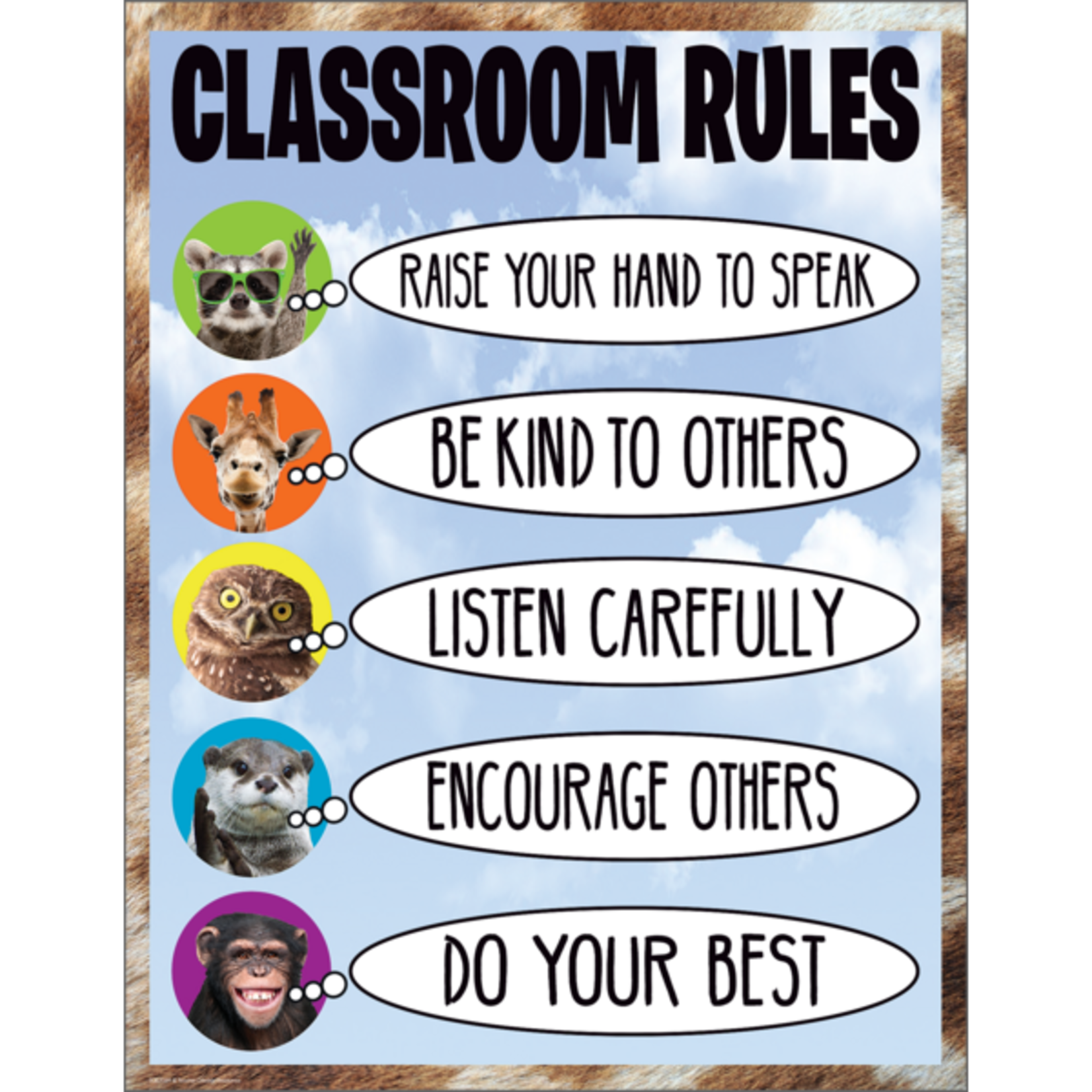 TEACHER CREATED RESOURCES Go Wild Animals Classroom Rules Chart