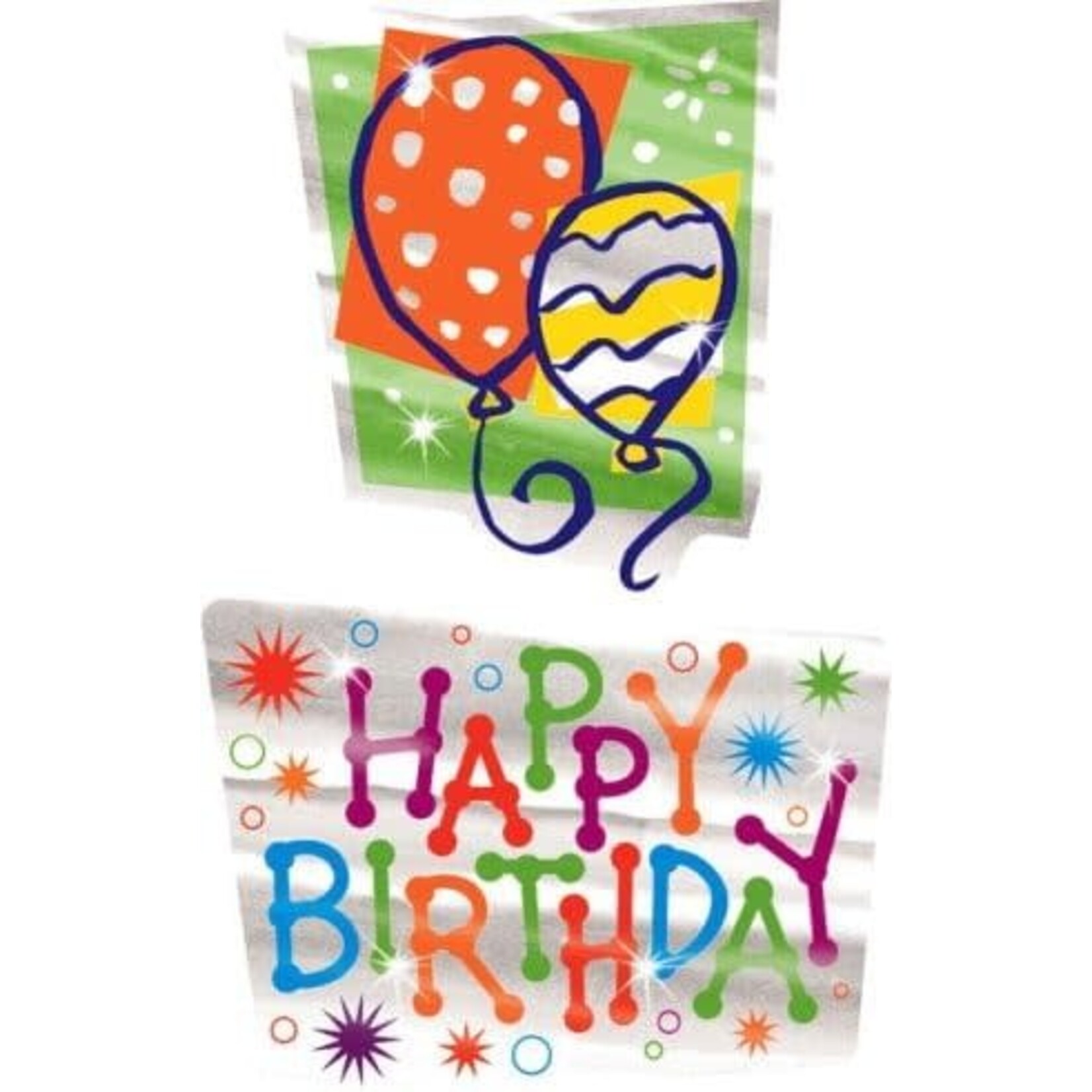 TREND ENTERPRISES INC Happy Birthday Foil Bright Stickers