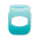 CREATIVE TEACHING PRESS CLM Painted Palette Turquoise Mason Jar 10" Designer Cut-Out