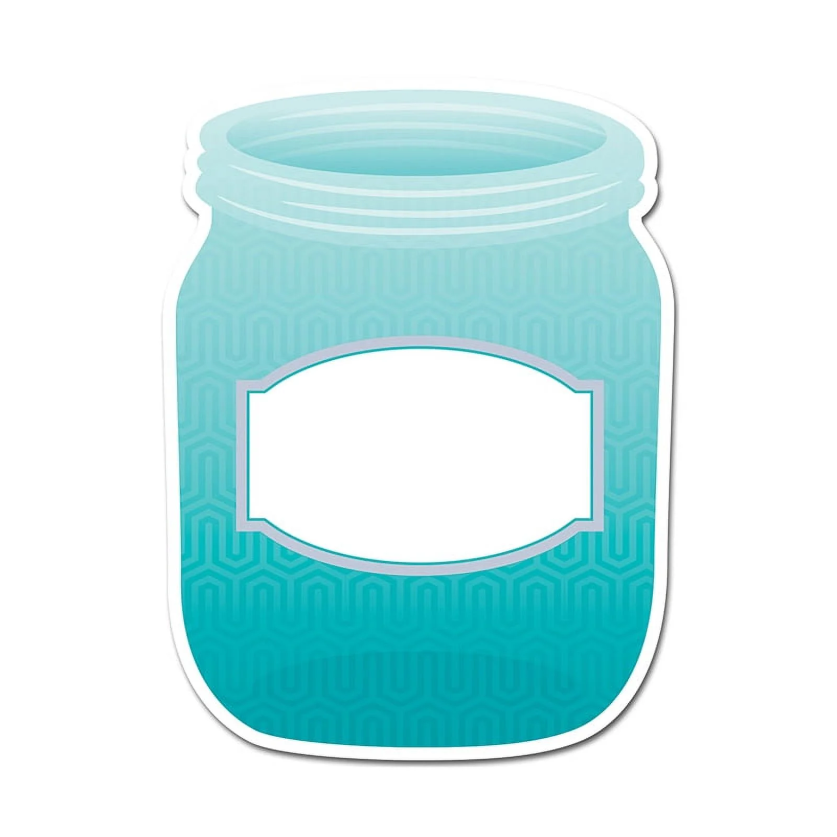 CREATIVE TEACHING PRESS Painted Palette Turquoise Mason Jar 10" Designer Cut-Out