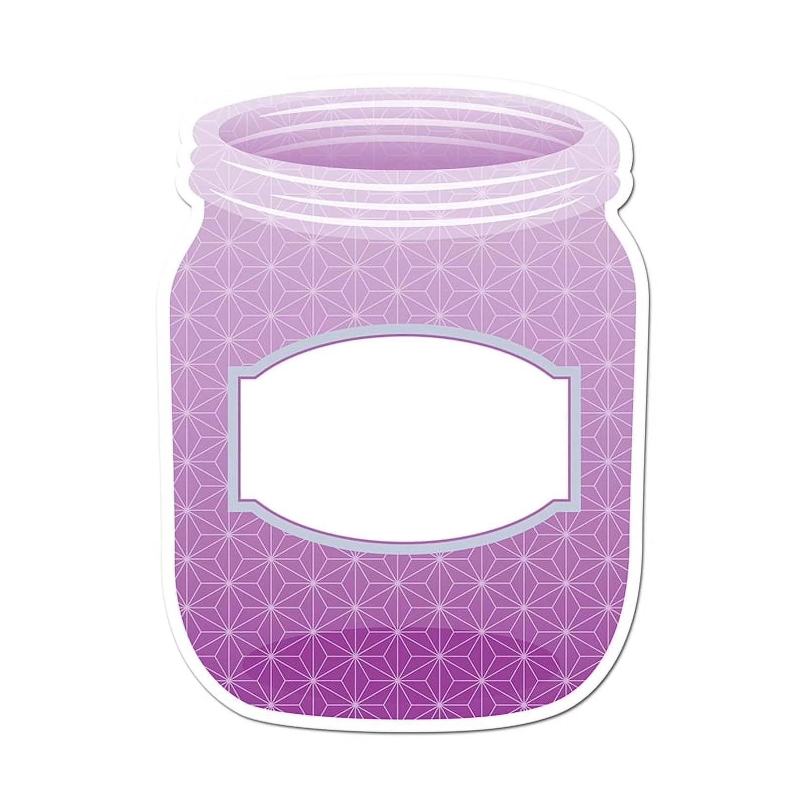 CREATIVE TEACHING PRESS Painted Palette Purple Mason Jar 10" Designer Cut-Outs