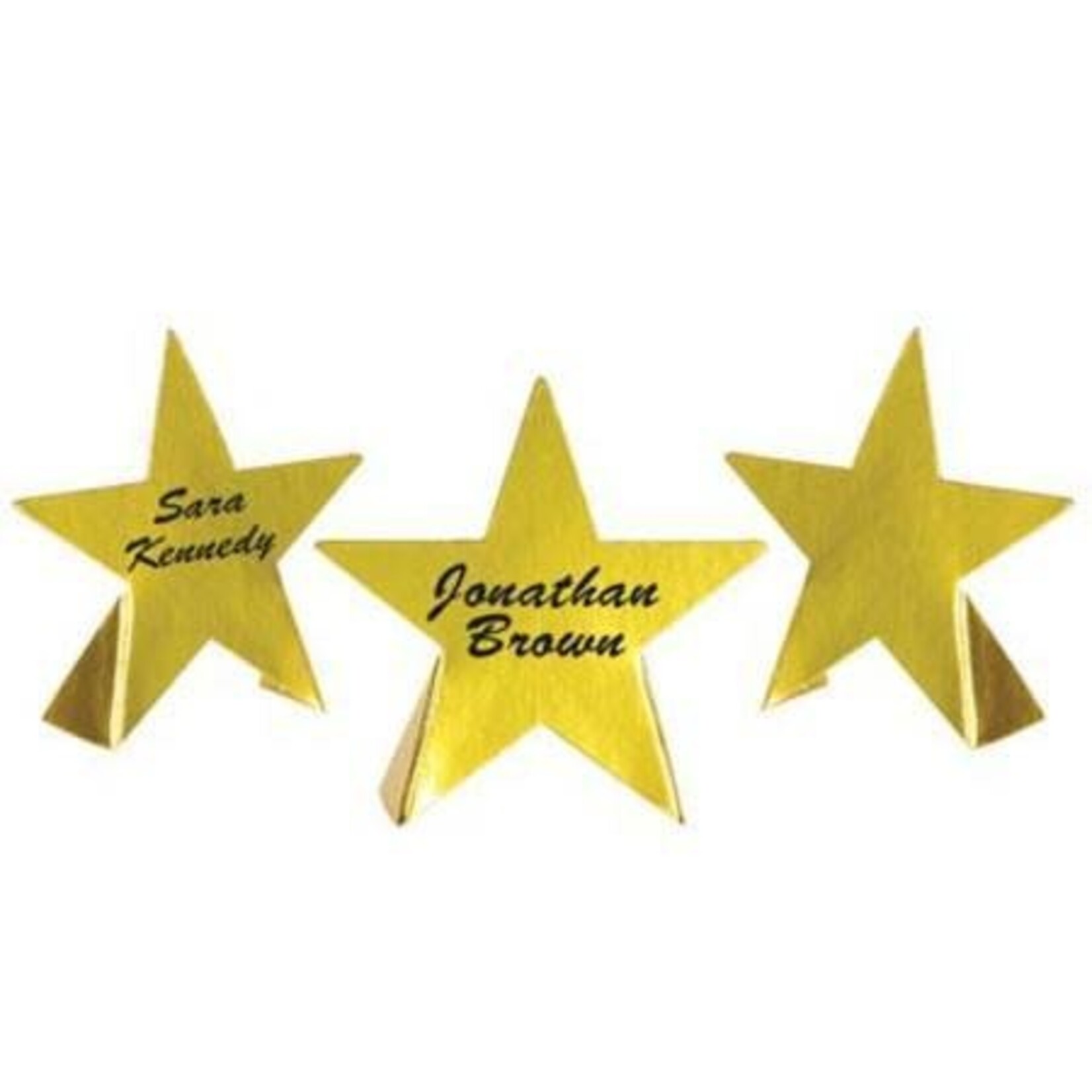 Foil Star Place Cards