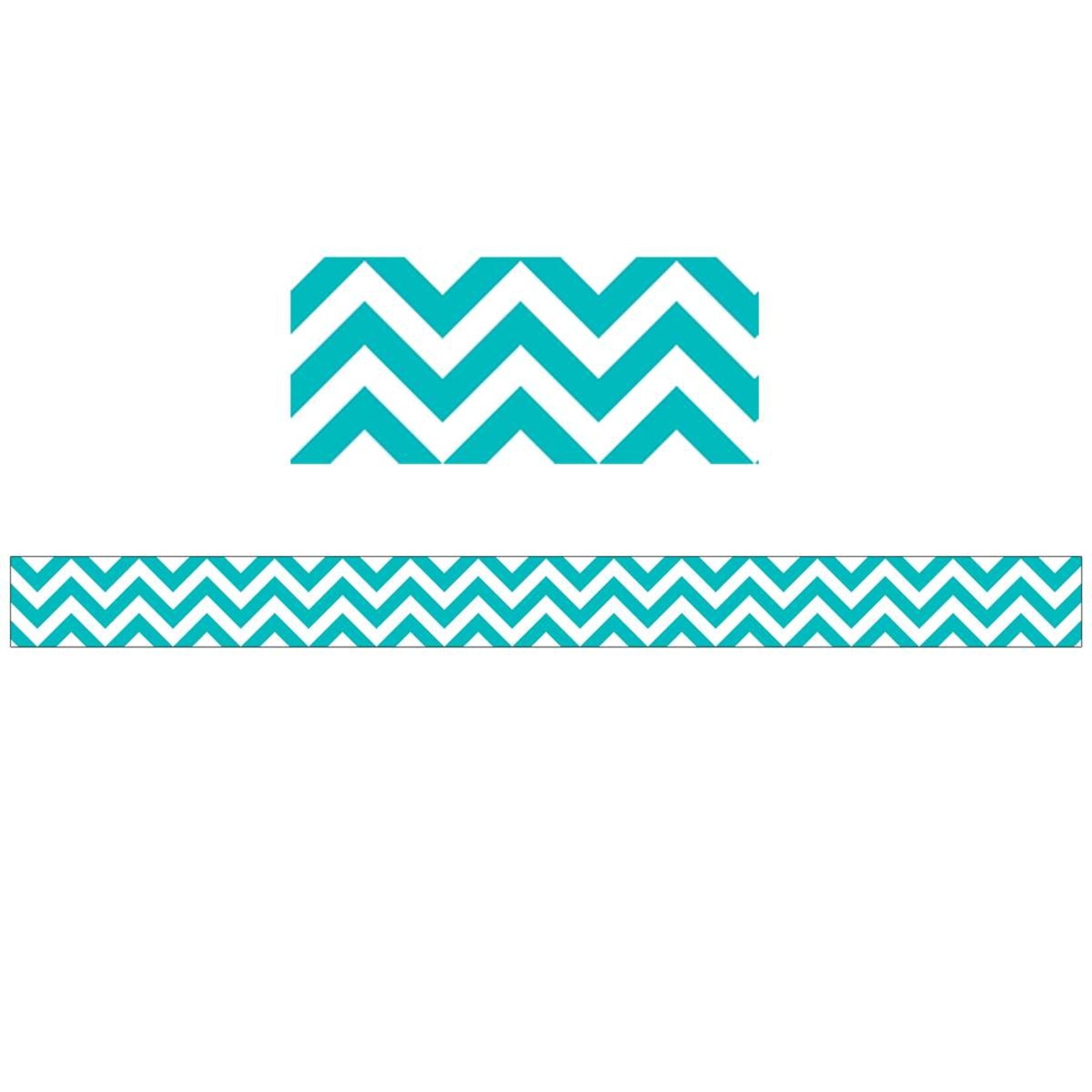CREATIVE TEACHING PRESS Turquoise Chevron Border