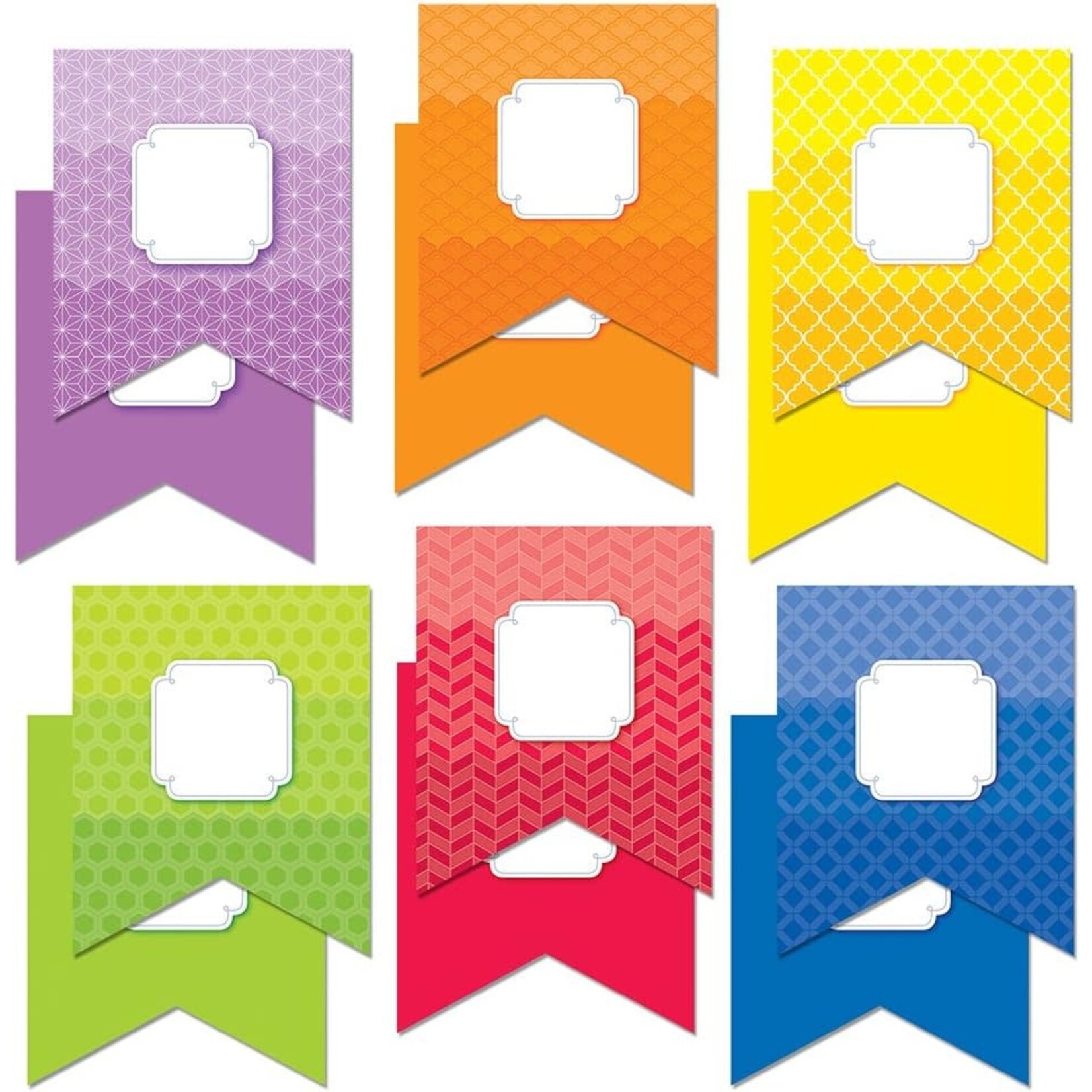 CREATIVE TEACHING PRESS 6" Designer Cut-Outs, Pennants