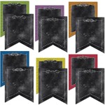 CREATIVE TEACHING PRESS CLM Chalk It Up! Pennants 10" Designer Cut Outs
