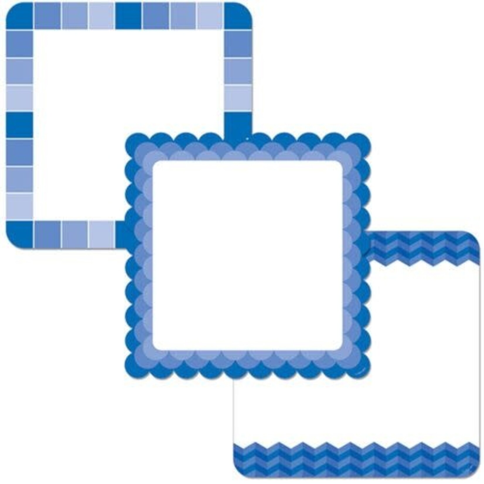 CREATIVE TEACHING PRESS CLM Painted Palette Blue Chart Cards 10" Designer Cut-Outs