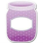 CREATIVE TEACHING PRESS Painted Palette Purple Mason Jar 6" Designer Cut Out
