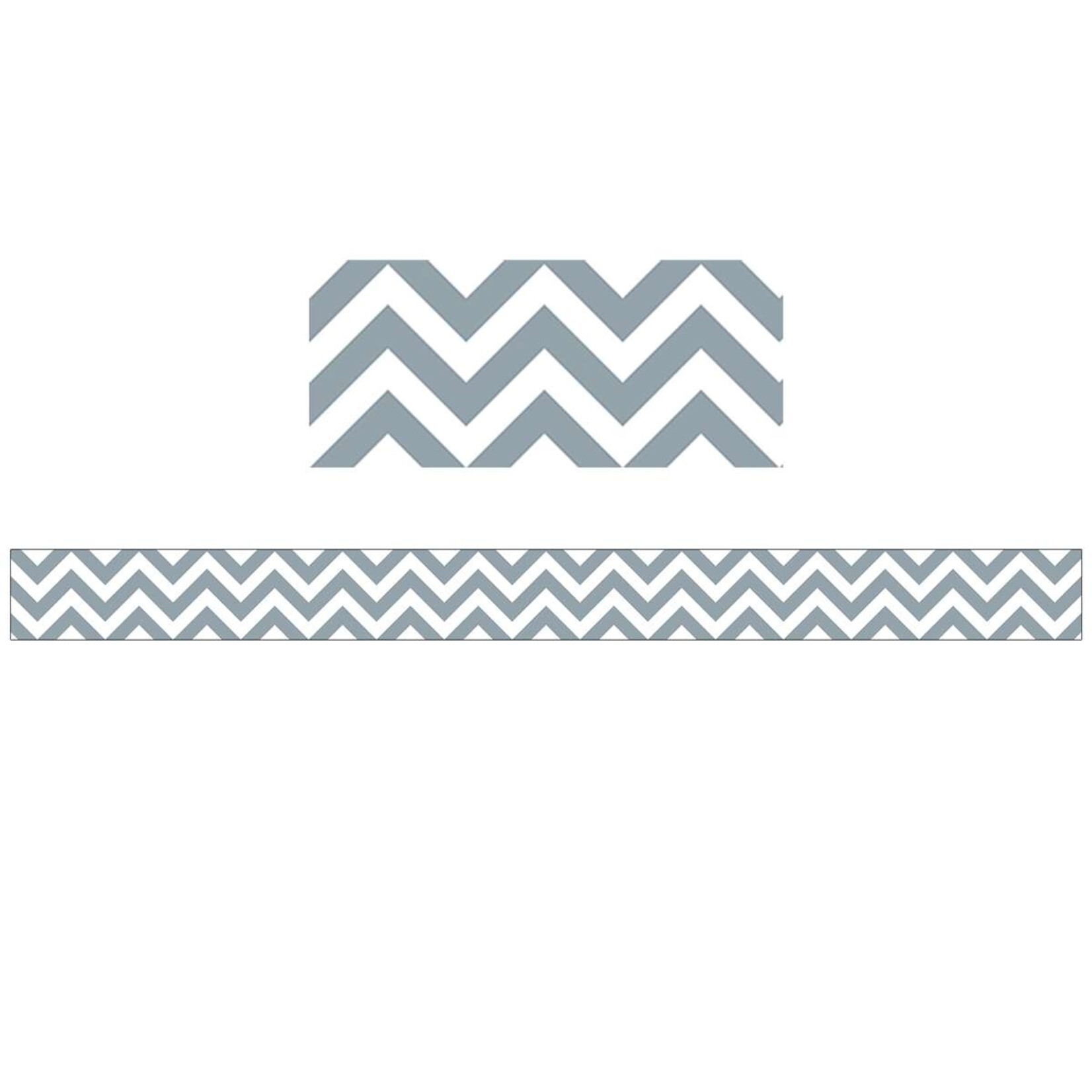 CREATIVE TEACHING PRESS Slate Grey Chevron Border
