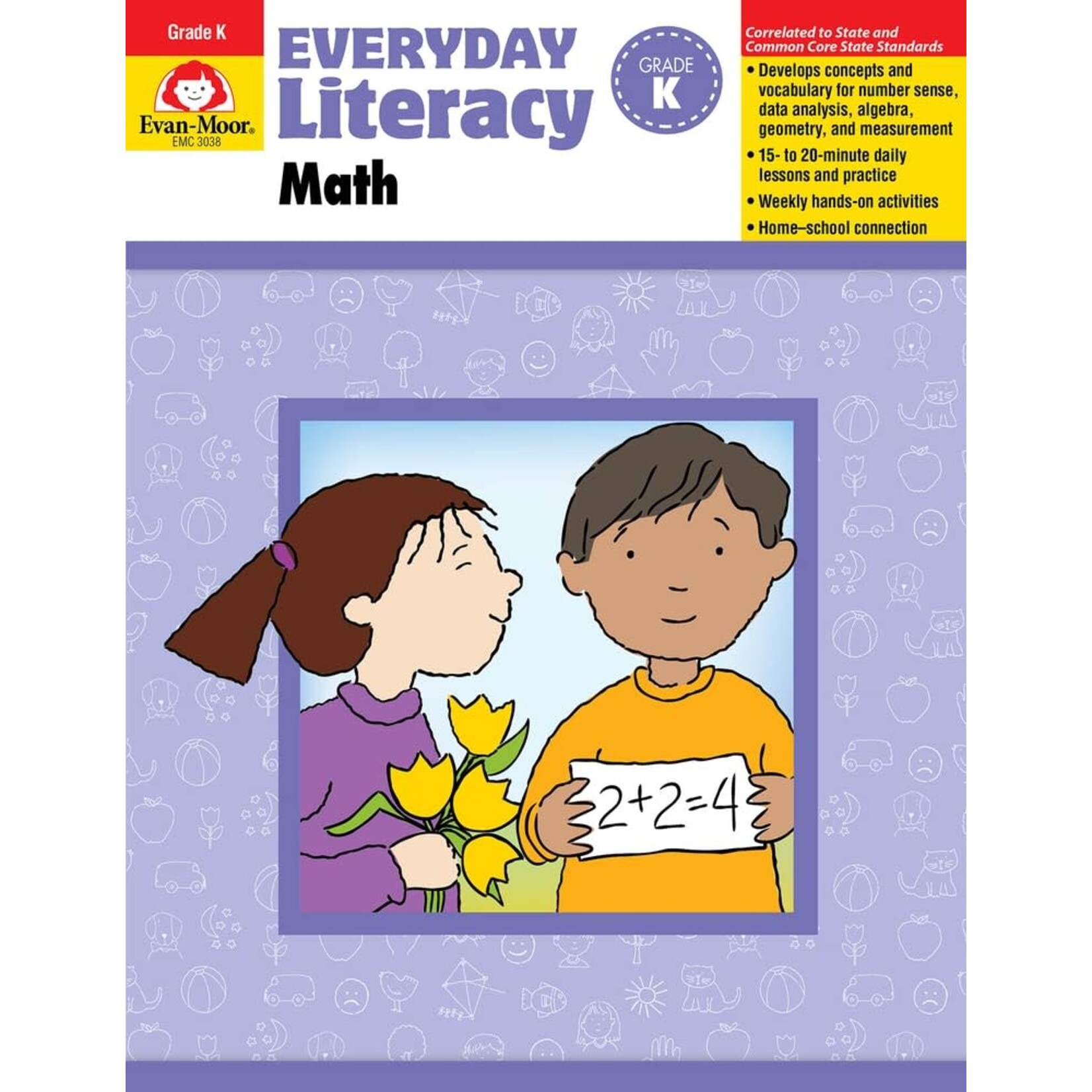 CARSON DELLOSA PUBLISHING CO Everyday Literacy Math, Grade K Teacher Edition