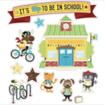 CARSON DELLOSA PUBLISHING CO Hipster It's Hip To Be In School Bulletin Board Set