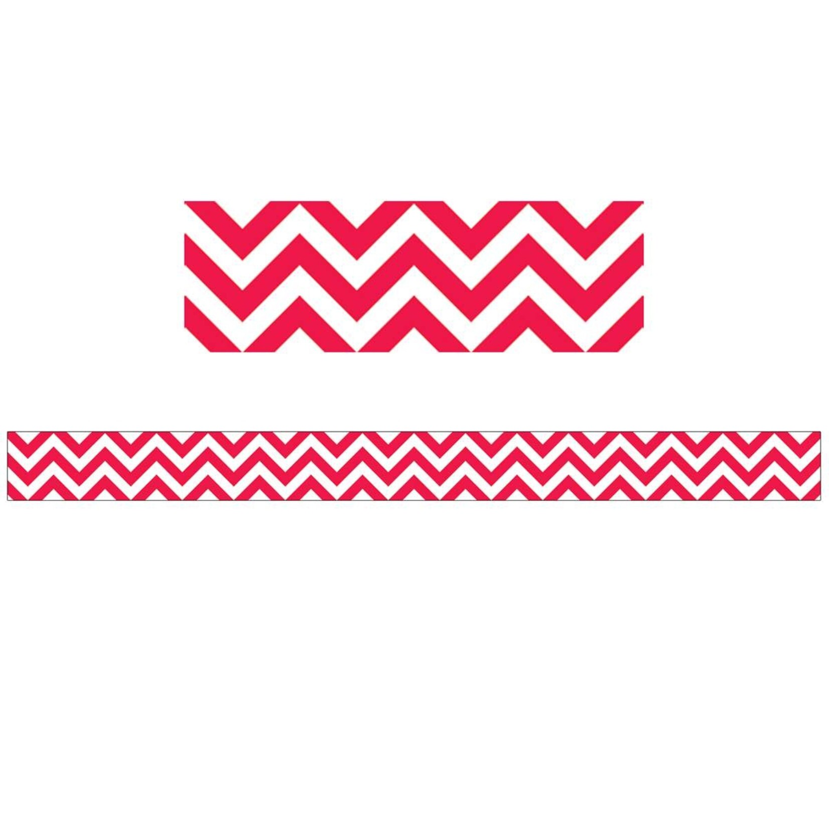 CREATIVE TEACHING PRESS Poppy Red Chevron Border