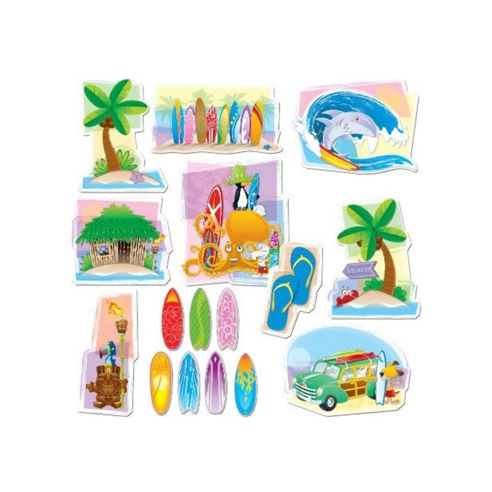 CARSON DELLOSA PUBLISHING CO Surfing Bulletin Board Set