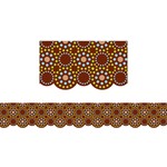 CREATIVE TEACHING PRESS Lots Of Dots Brown Shaped Borders