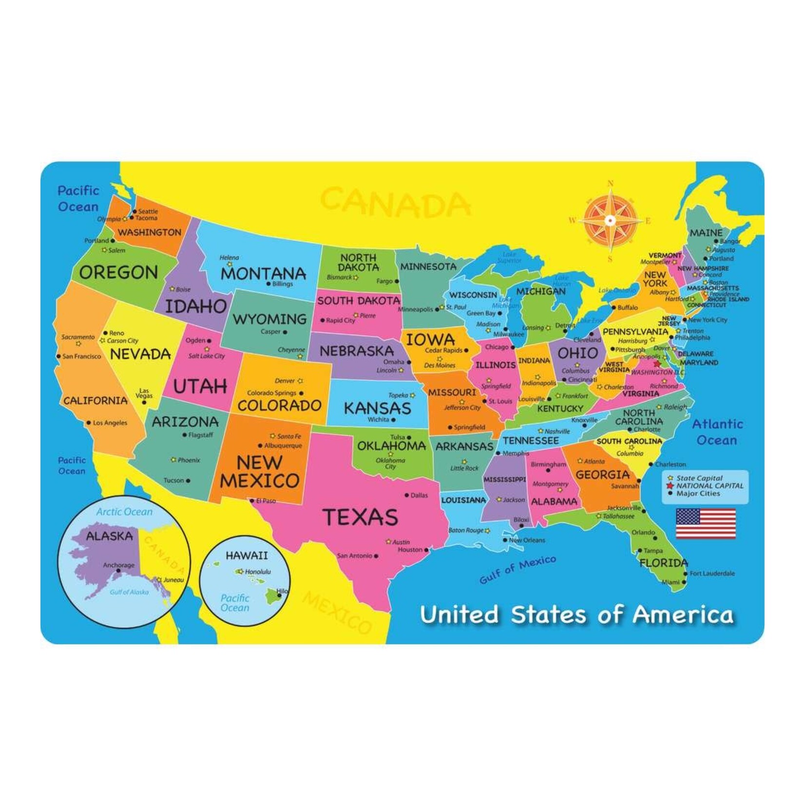 ASHLEY INCORPORATED US Map Mat