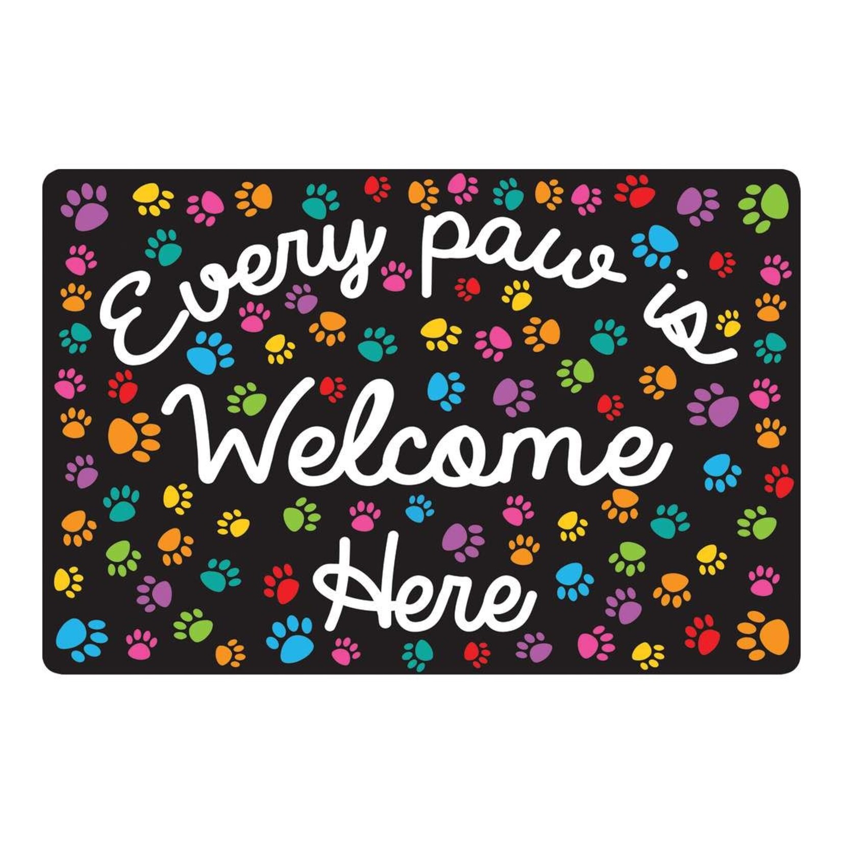 ASHLEY INCORPORATED Every Paw Is Welcome Here Mat
