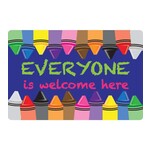 ASHLEY INCORPORATED Everyone Is Welcome Here (Crayons) Mat