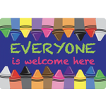 ASHLEY INCORPORATED Everyone Is Welcome Here (Crayons) Mouse Pad